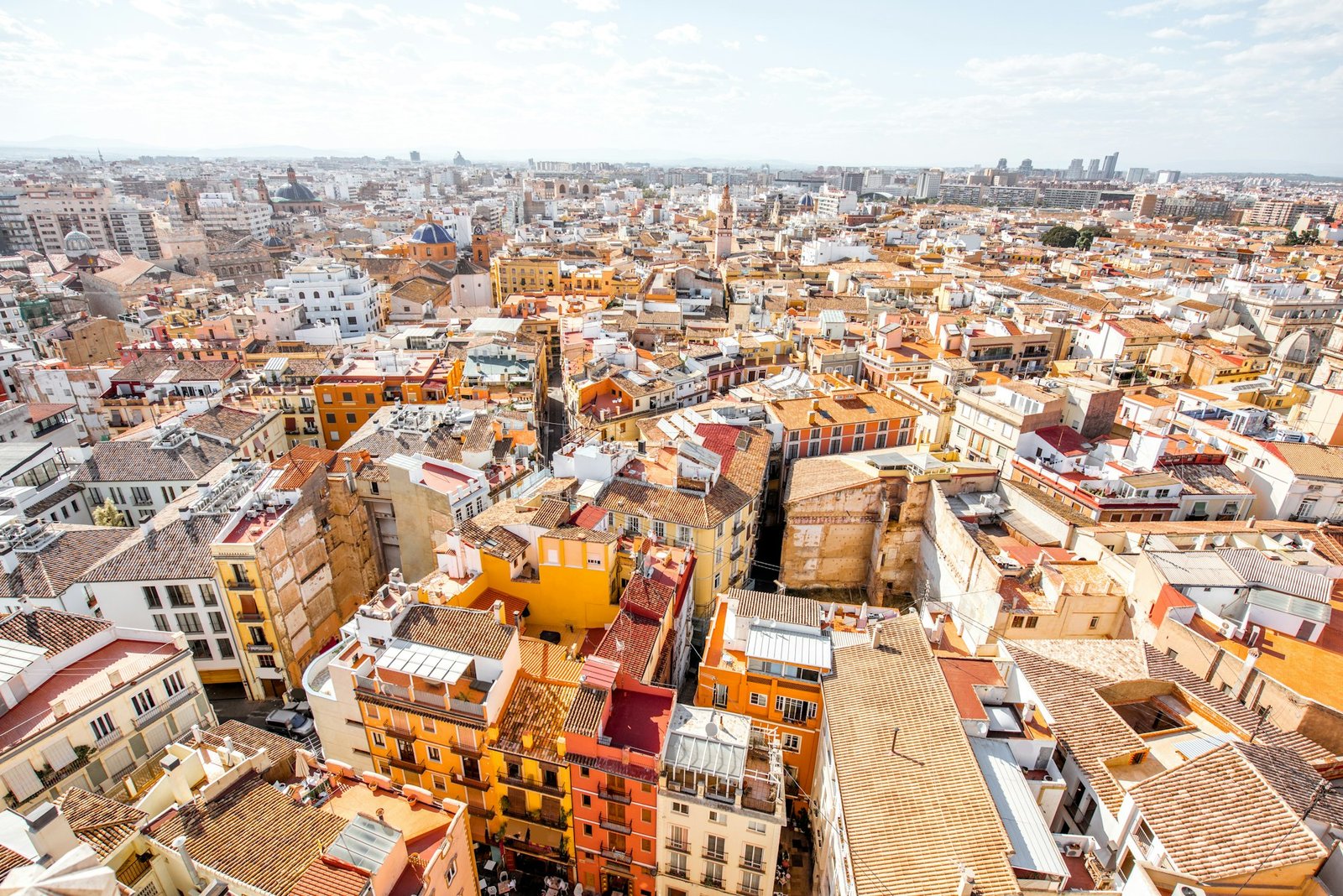 Valencia cityscape view